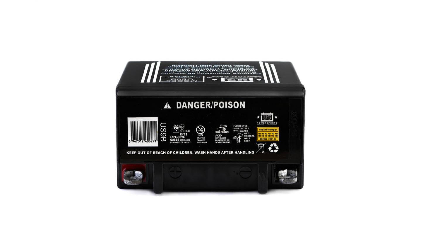 MTX Power/ US Powersports Battery XB9-B/ US9B Sealed 12v 90AH CCA:120A L:137mm H:139mm W:76mm 12N9-4B-1, CB9-B, CB9A-A