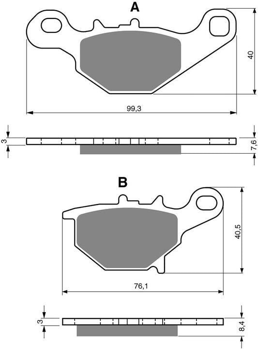 Goldfren Brake Pads AD226, FA401, VD358, SBS820, FDB2197, DP953