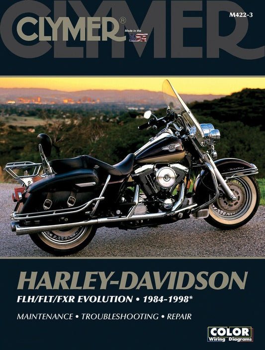 Clymer Manual For Harley Davidson FLH, FLT, FXR Evolution 84-98