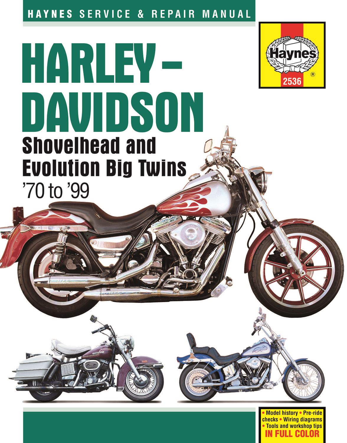 Haynes Manual Harley FL, FLH, FLHS, FX, FXR, FXRS Big Twins 70-99