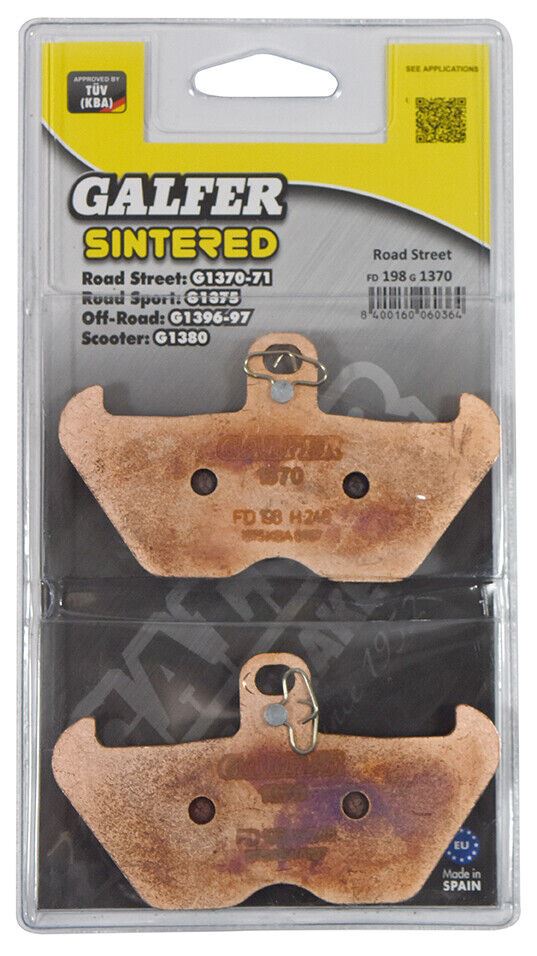 Galfer Brake Pad FD198,AD117,VD941,VD959,FA170,FA246,FA407,FDB605