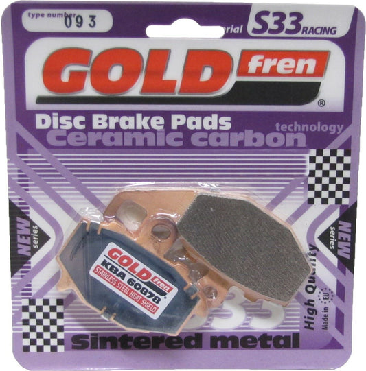 Goldfren Brake Pads S33-093, VD434, FA192, FDB2012/R, SBS687