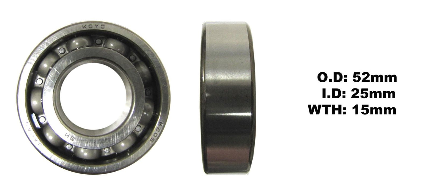 Bearing Koyo 6205 SH2-9TC4(I.D 25mm x O .D 52mm x W 15mm)