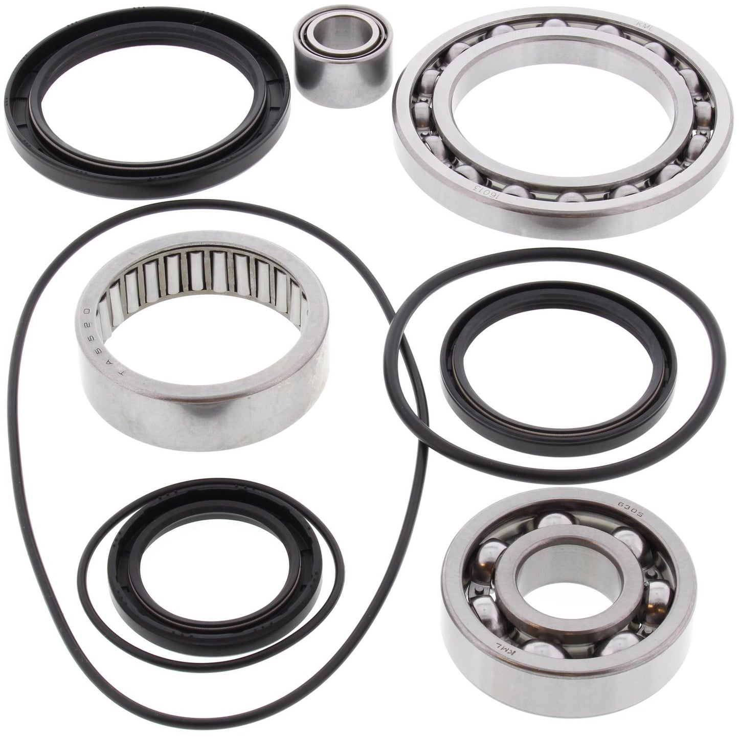 Differential Bearing and Seal Kit Rear Yamaha YFM250 Beartracker 99-04, YFM250 Big Bear 07-09, YFM250B Bruin 05-06, YFM350BA Bruin 2WD 04-06, YFM350FA Bruin 4WD 04-06, YFM350FGW Grizzly 4WD 07-14, YFM350FW Big Bear 96-97, YFM350FW Big Bear 98-99,