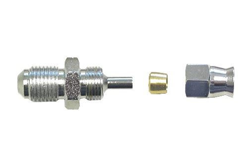Male Hose End 10mm x 1.00mm Convex on to Brake Hose Chrome (Per 5)