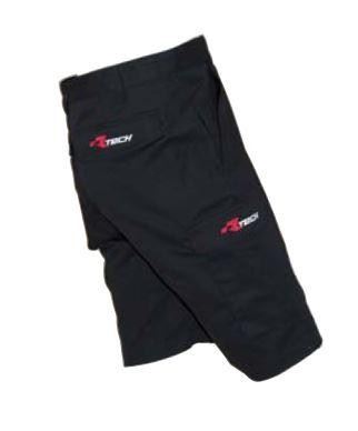 R-TECH EMBROIDERED BLACK CARGO SHORTS- X-LARGE