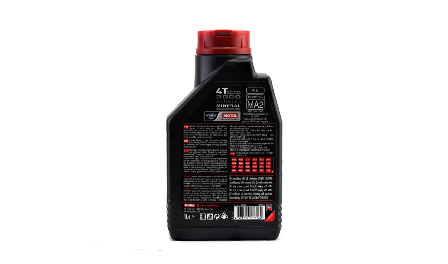 Motul 3000 20w50 4T Mineral (1 Litre)