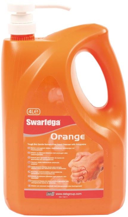 Swarfega Orange Hand Cleaner includes pump(4 Litre)