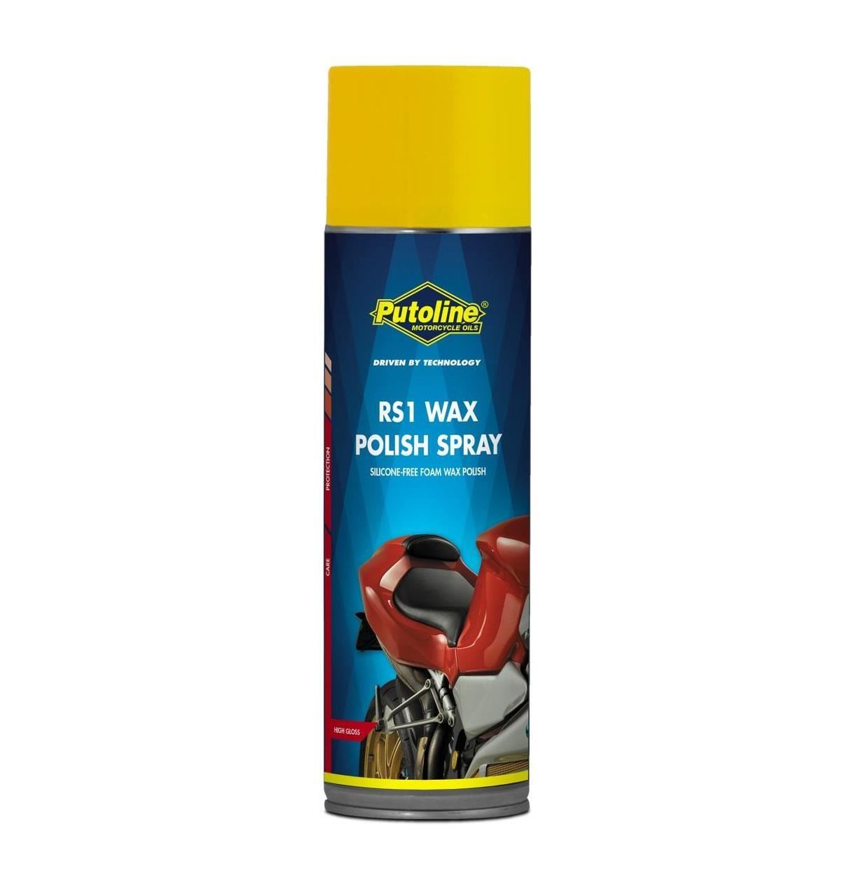 Putoline RS1 Wax Polish Spray 500ml Motorcycle Motorbike Scooter