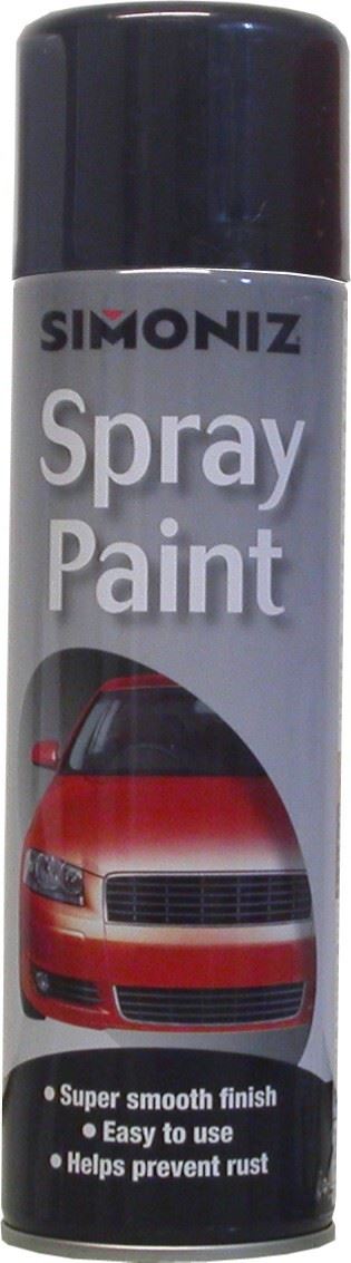 Simoniz Black Gloss Spray Paint (500ml)