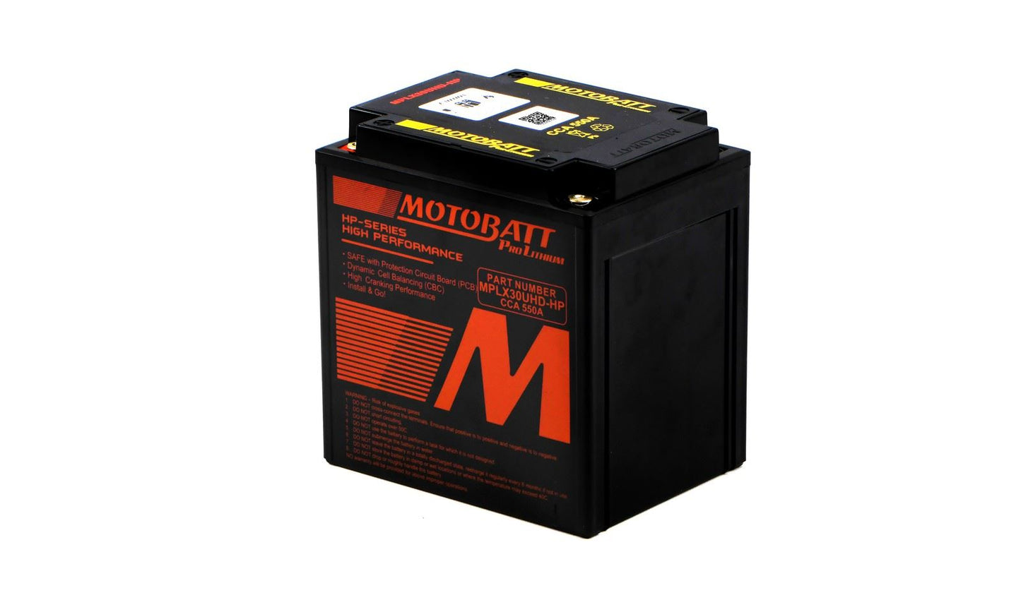 Motobatt Pro Lithium Battery MPLX30UHD-HP With Charge Protection Circuit