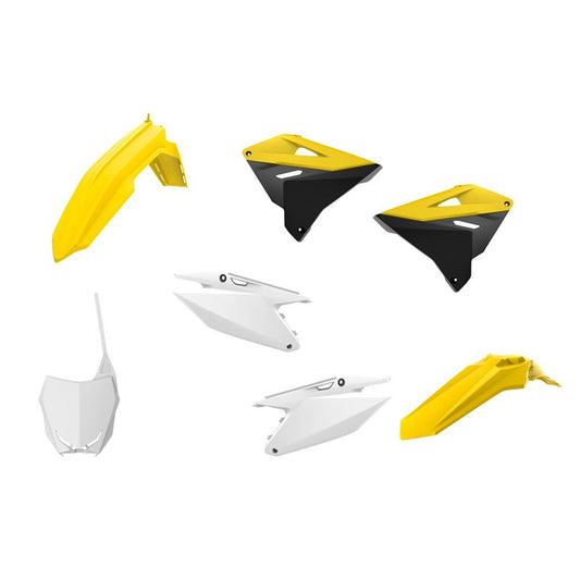 POLISPORT PLASTIC KIT SUZUKI RM125/250 2001-2008, RM-Z 2022 RESTYLING/OEM