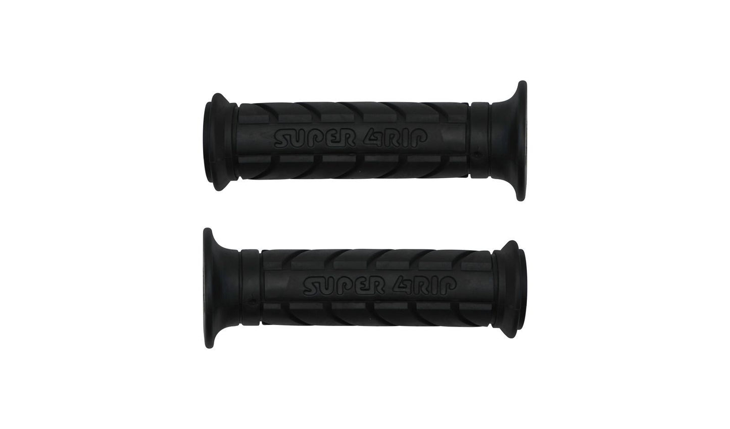 Handlebar Grips Black Superbike Style (Bar End Type)