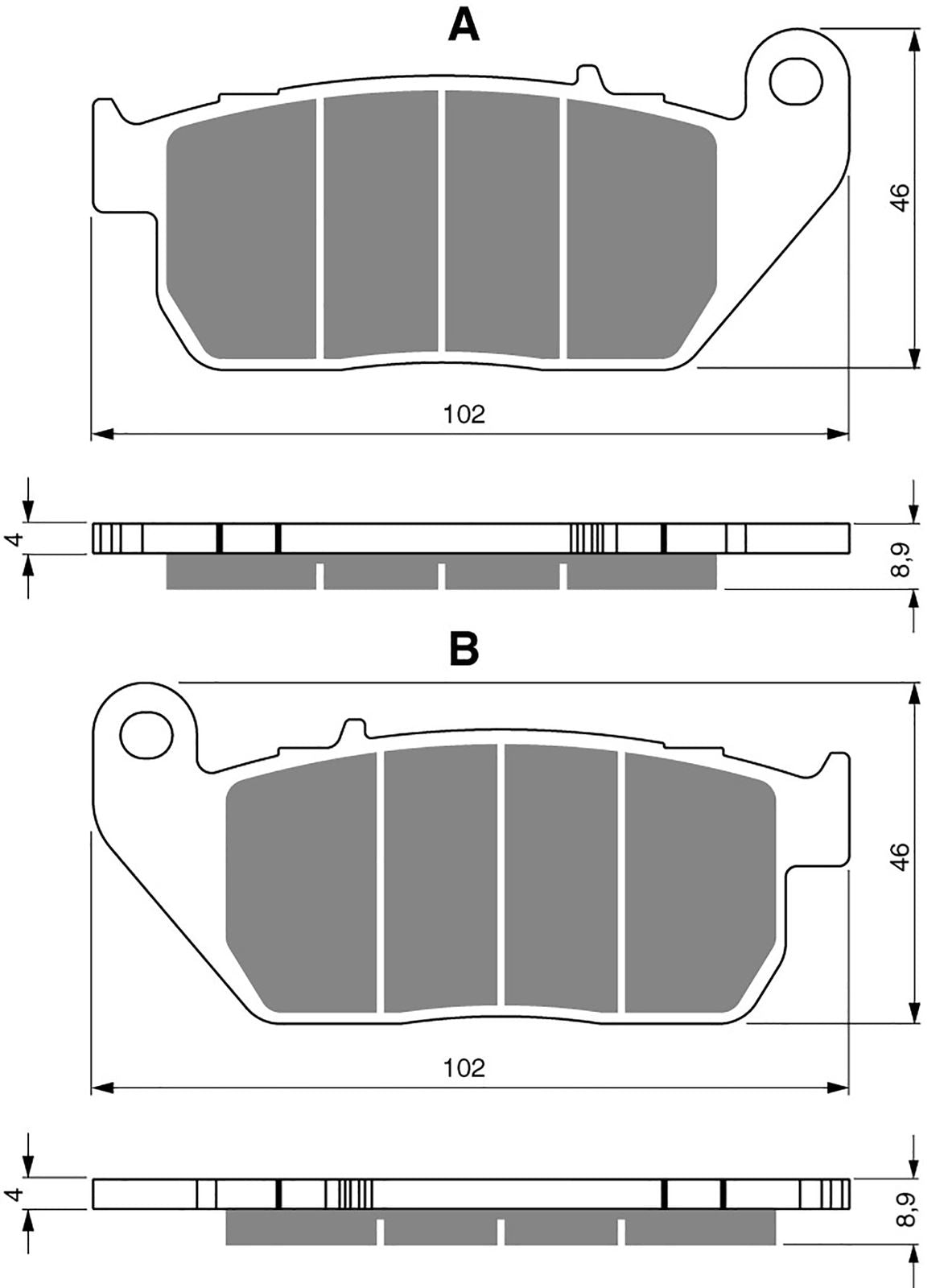 Goldfren Brake Pads AD272, FA381, VD9009, SBS807, FDB2179, DP948