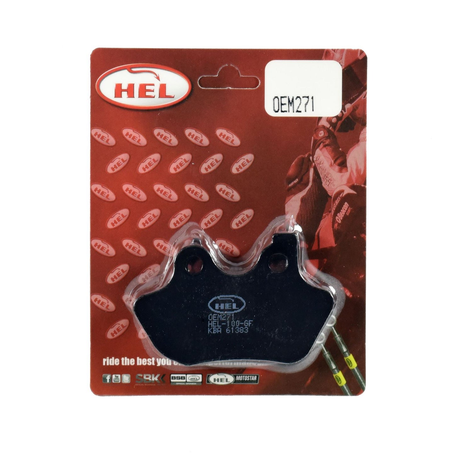Hel Brake Pad OEM271,AD181,FA299,FA400 for Sports,Touring,Commuting