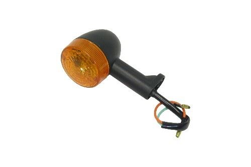 Indicator Aprilia 50 Black Body Front Right & Rear Left (Amber) (Stem Length 45mm)