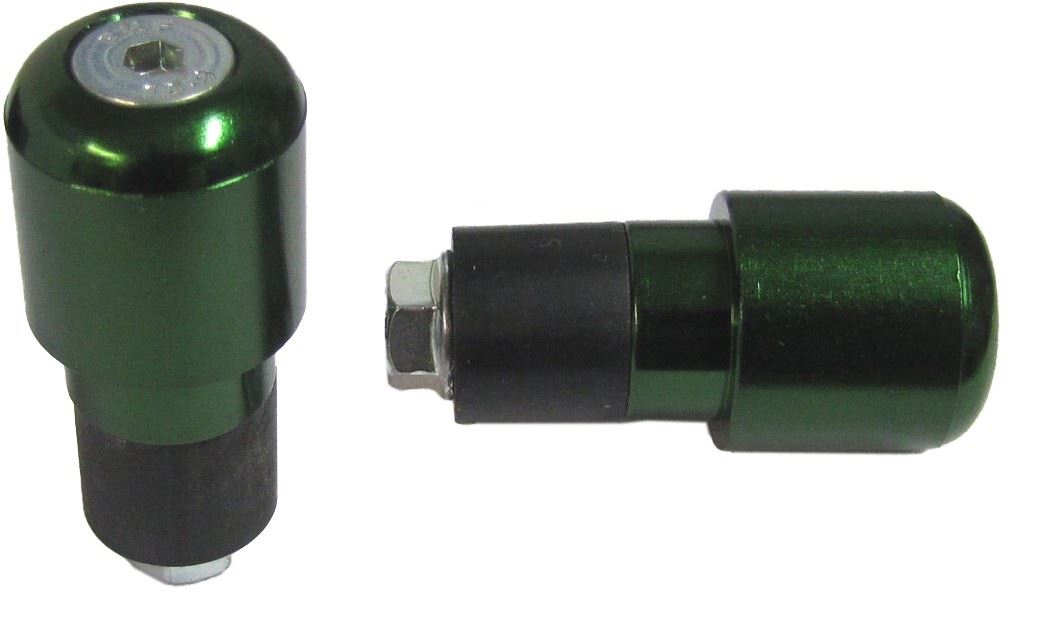 Handlebar Bar End Weight Diamond Green (Pair) 7/8"