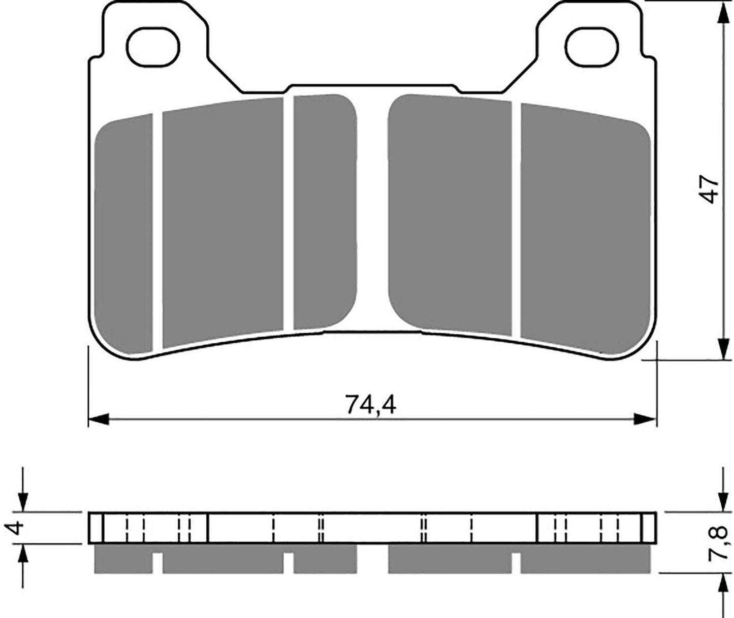 Goldfren Brake Pads GP7-214 FA390,VD170,SBS809,FDB2181,DP950