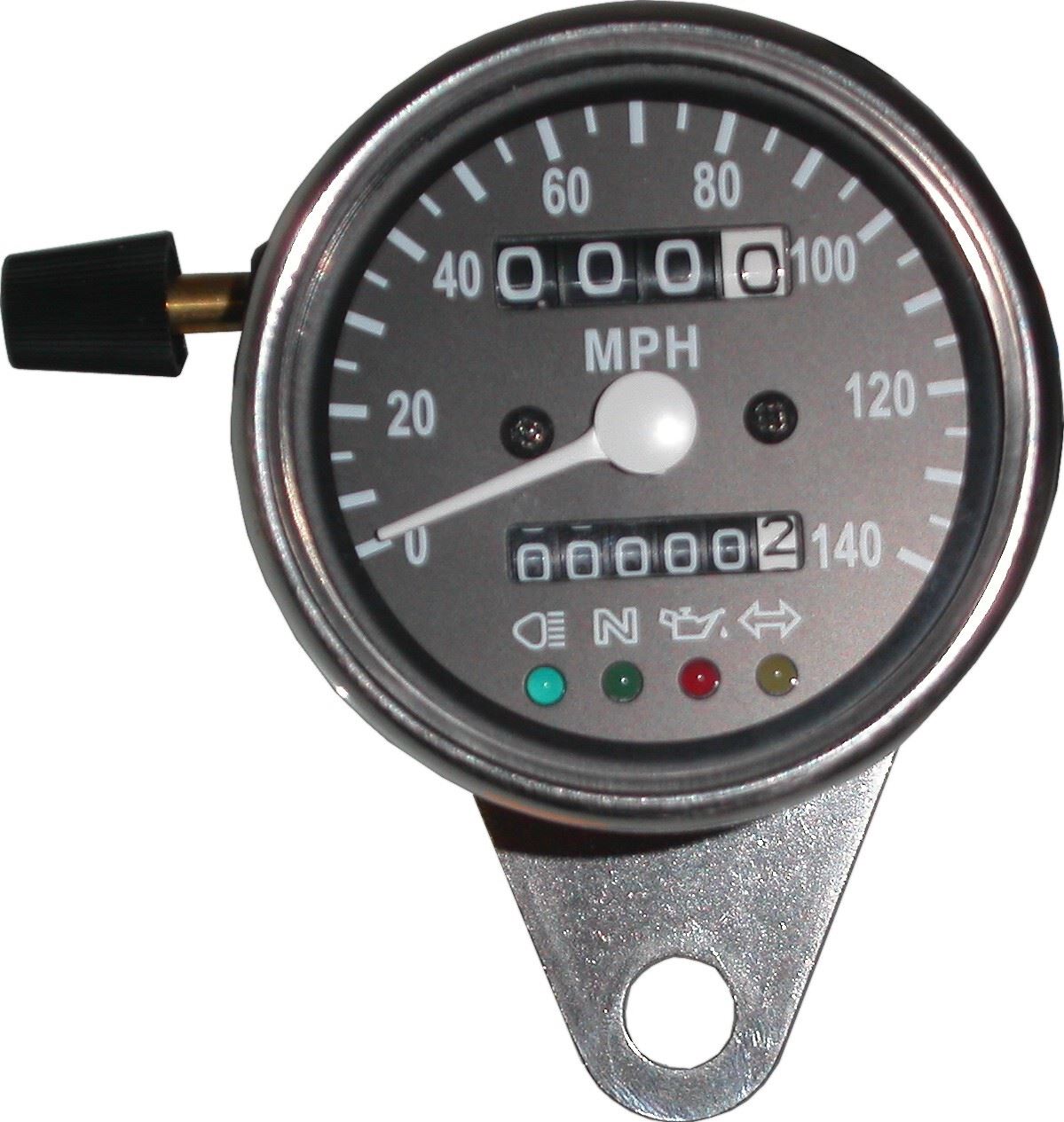 Speedo 60mm Black face with luminous lighting,warning lights (Each)