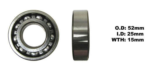 Bearing NTN 6205(I.D 25mm x O.D 52mm x W 15mm)