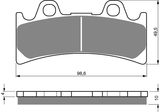 Goldfren Brake Pads AD054, VD258, FA190, FDB864, SBS683