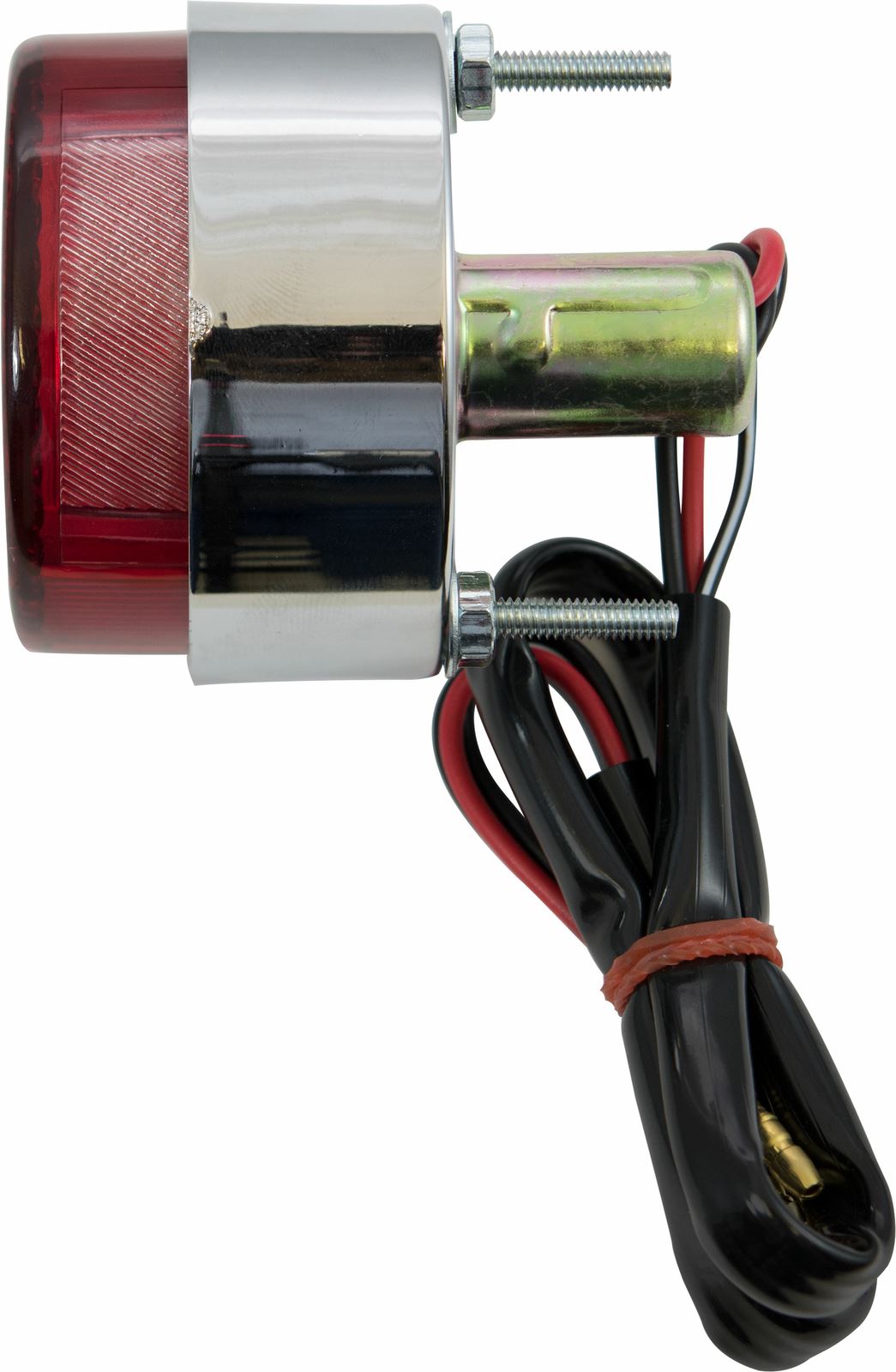 Complete Taillight Round OD 61mm Chrome
