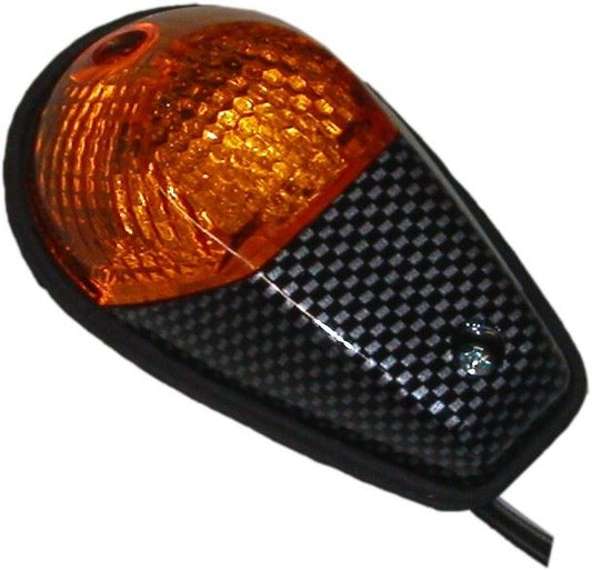 Complete Indicator Fairing Carbon Copy with Amber Lens (Pair)