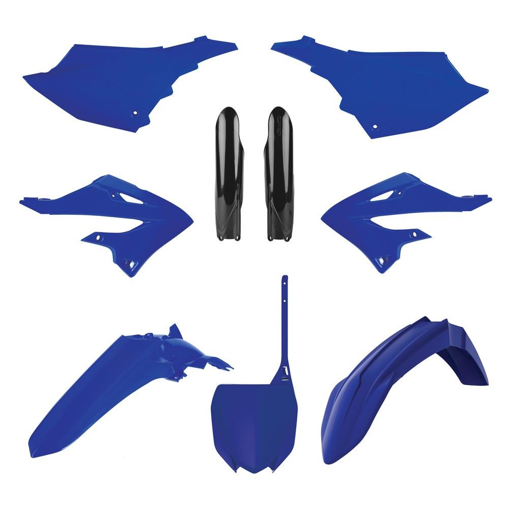 POLISPORT PLASTIC KIT + FORK GUARDS YAMAHA YZ125 22-25, YZ250 22-25, OEM 22