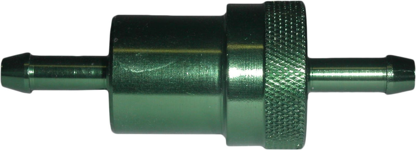 Fuel Filter 6mm Anodised Aluminium Green
