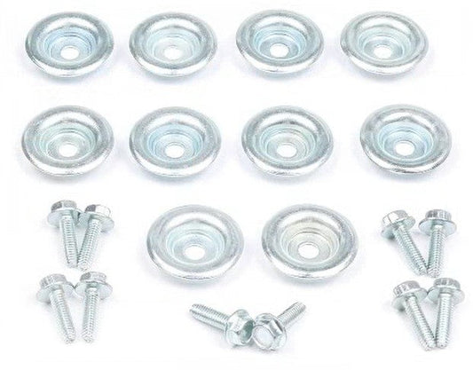10 Piece Set UTV Skid Plate Washer Bolt Fits All Polaris General Ranger RZR