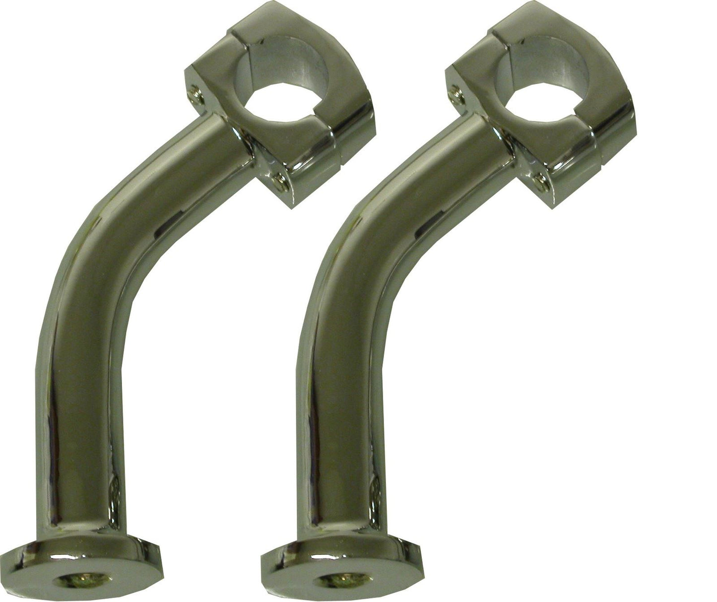 Handlebar Risers 5" Chrome Pull Back (Pair) For 1' & 7/8' Handlebars