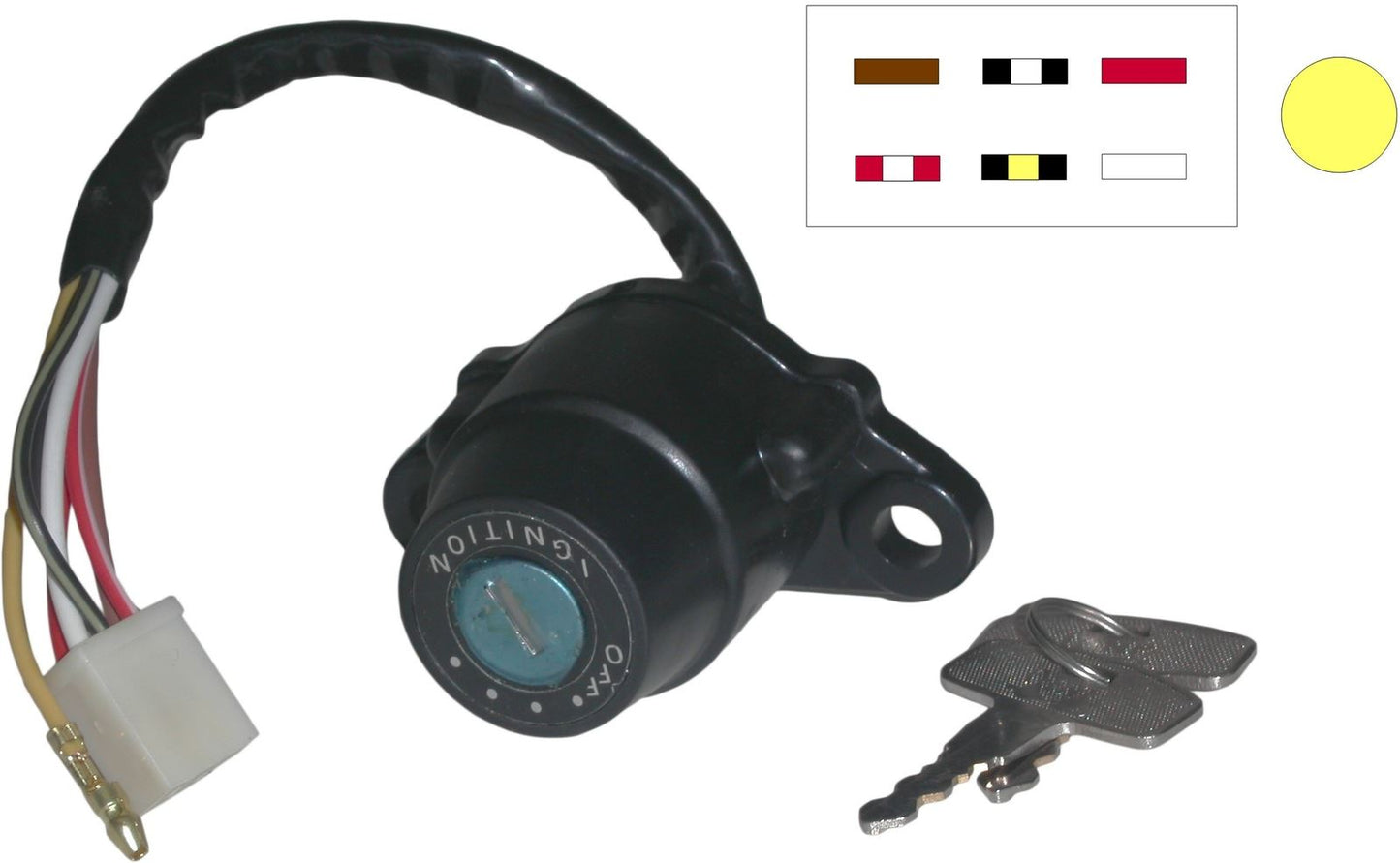 Ignition Switch Kawasaki KE125 76-85 (7 Wires)
