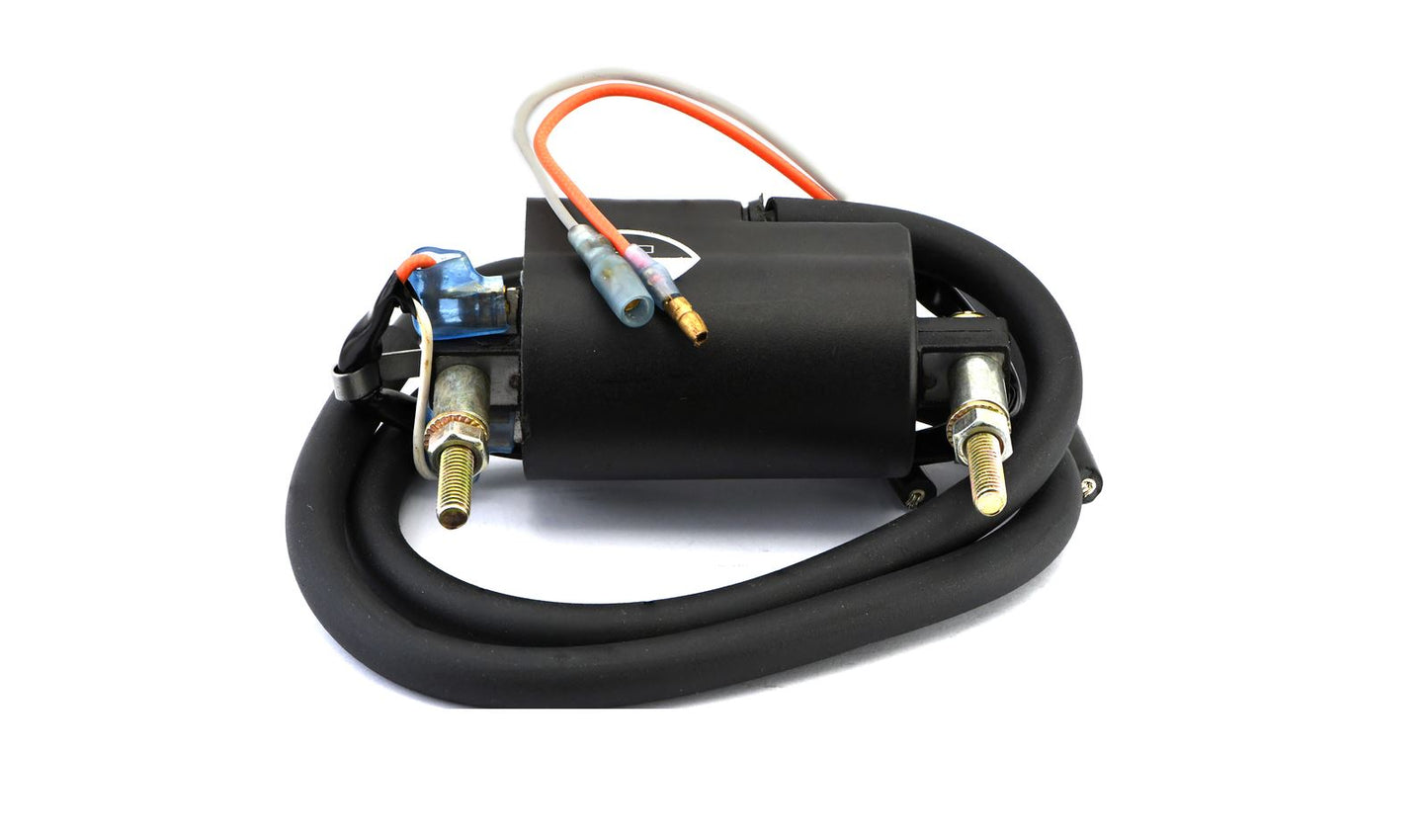 Ignition Coil 6v Points Twin Lead 2 Wires (90mm Centres) (P:1.84Oh, S: 17.00KOh)