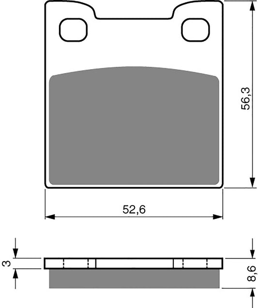 Goldfren Brake Pads AD129, VD350, FA222, FDB2058, SBS701
