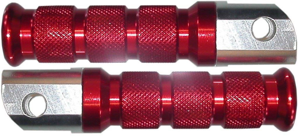 Footrests Anodised Honda Red (Pair)