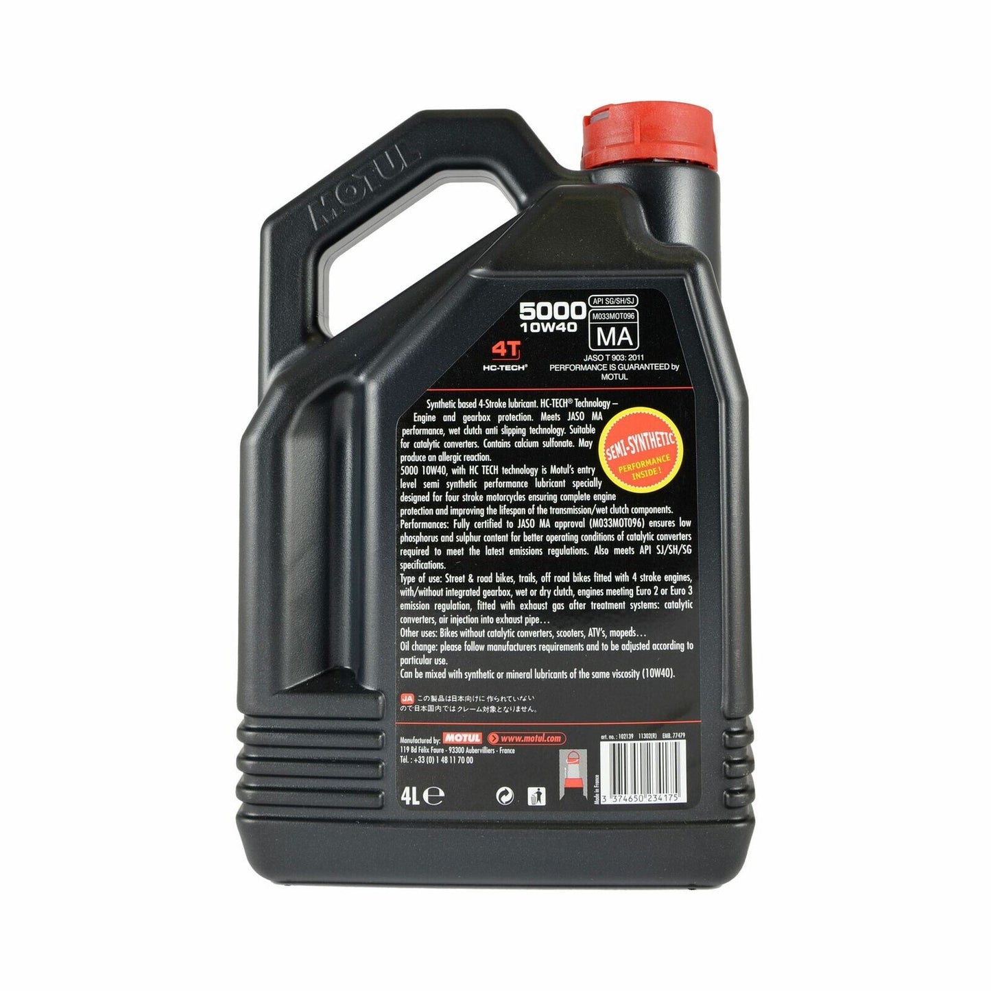 Motul 5000 10w40 4T Semi Synthetic (4L+1L Free) Promo