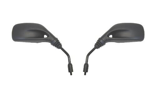 Mirrors Left & Right 8mm Black Rectangle Scooter Benelli Yamaha Thread
