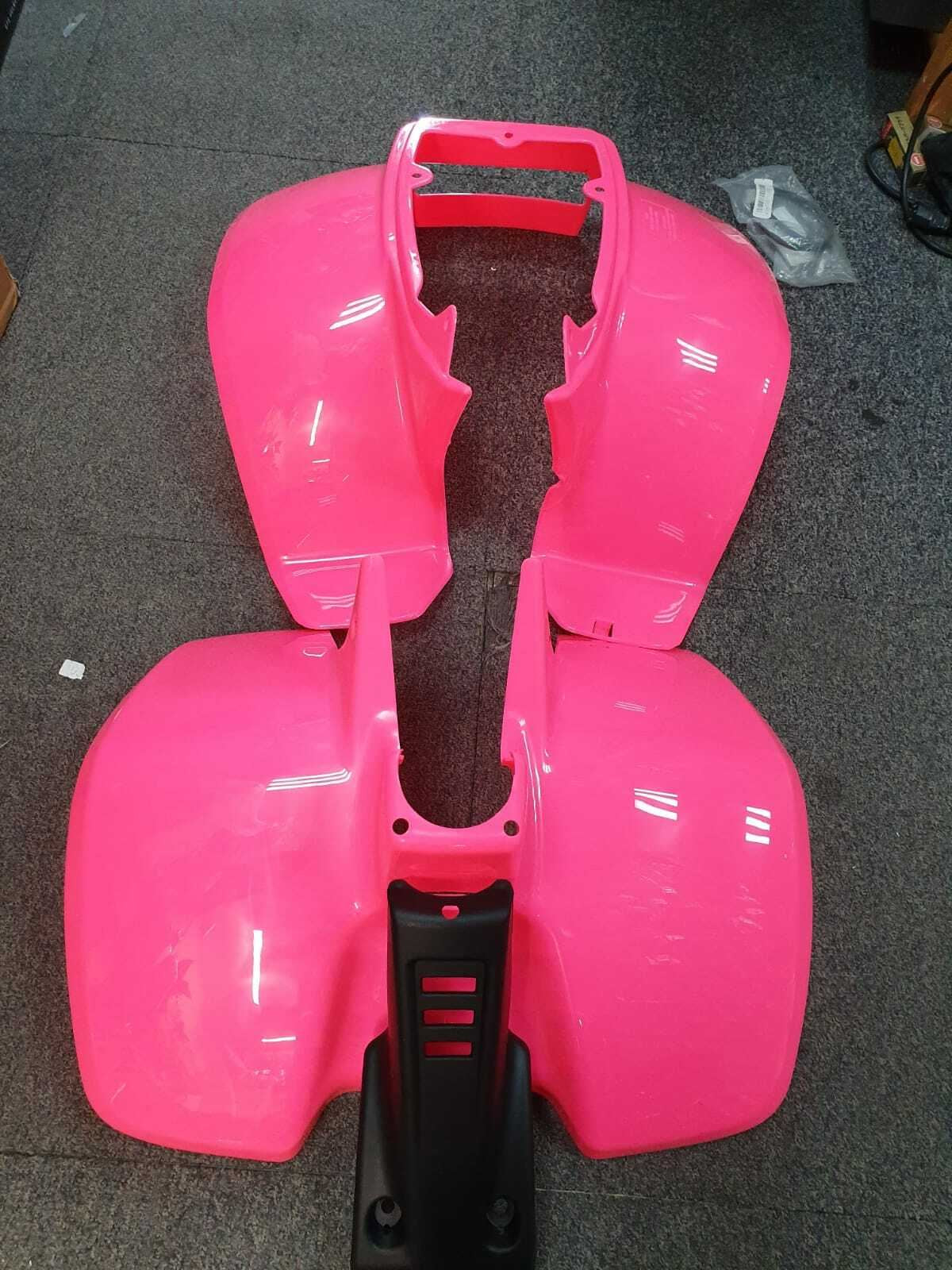 Plastics Set For Suzuki LT50 Pink Front, Rear Fender, Nose Cone, Mudflaps & Seat
