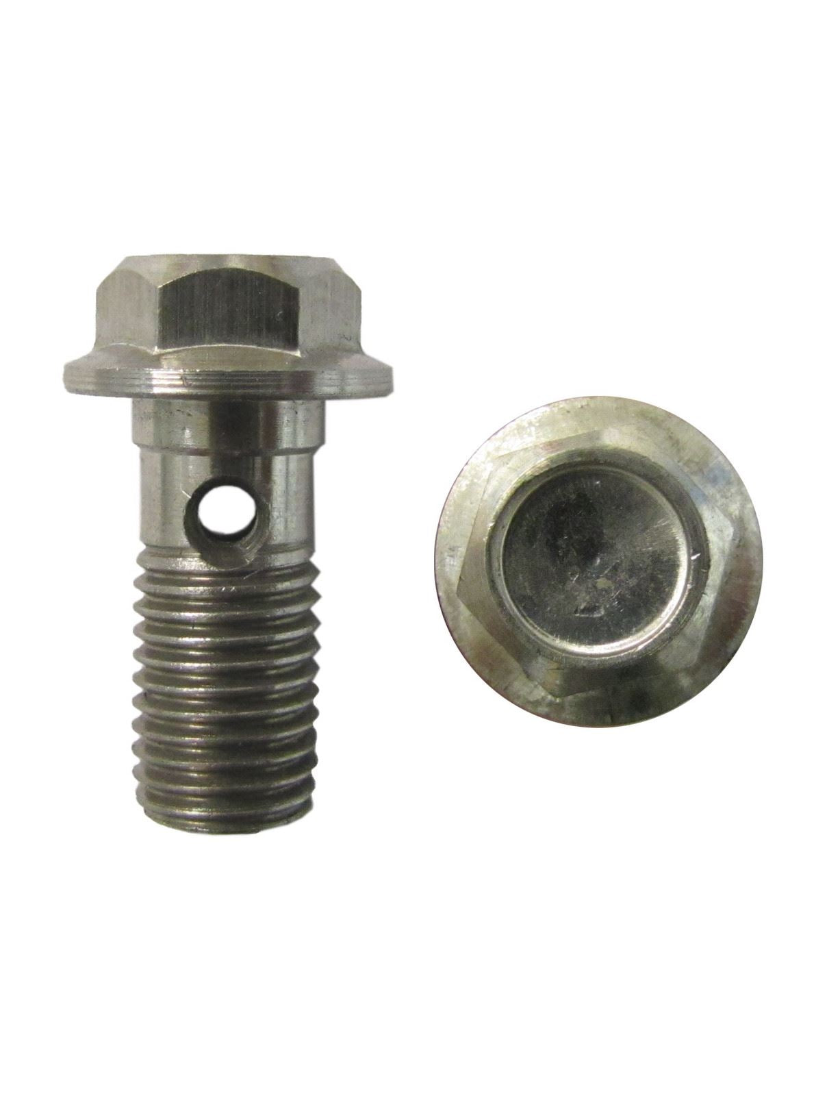 Banjo Bolt 10mm x 1.25mm Single Stainless with Hex Bolt (Per 5)