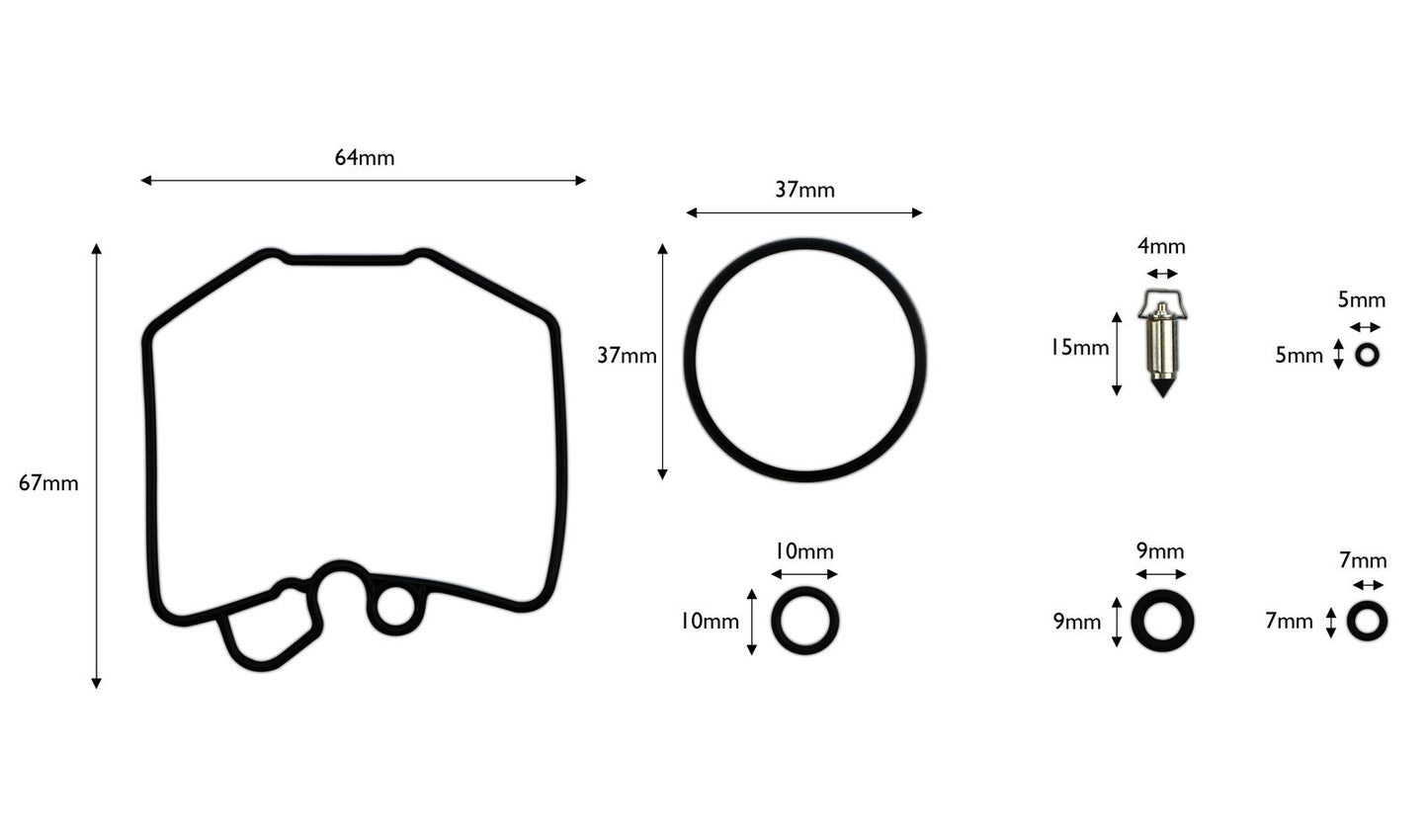 Carb Repair Kit Honda CB250, CB400 N,T, DR 78-82, CX500Z 79