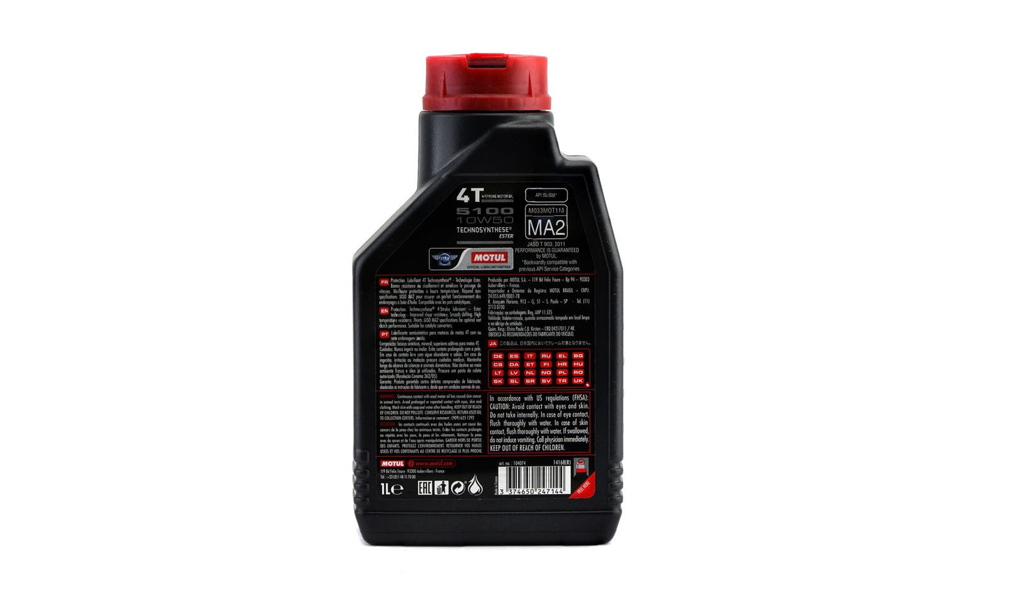 Motul 5100 10w50 4T Semi Synthetic 1 Litre