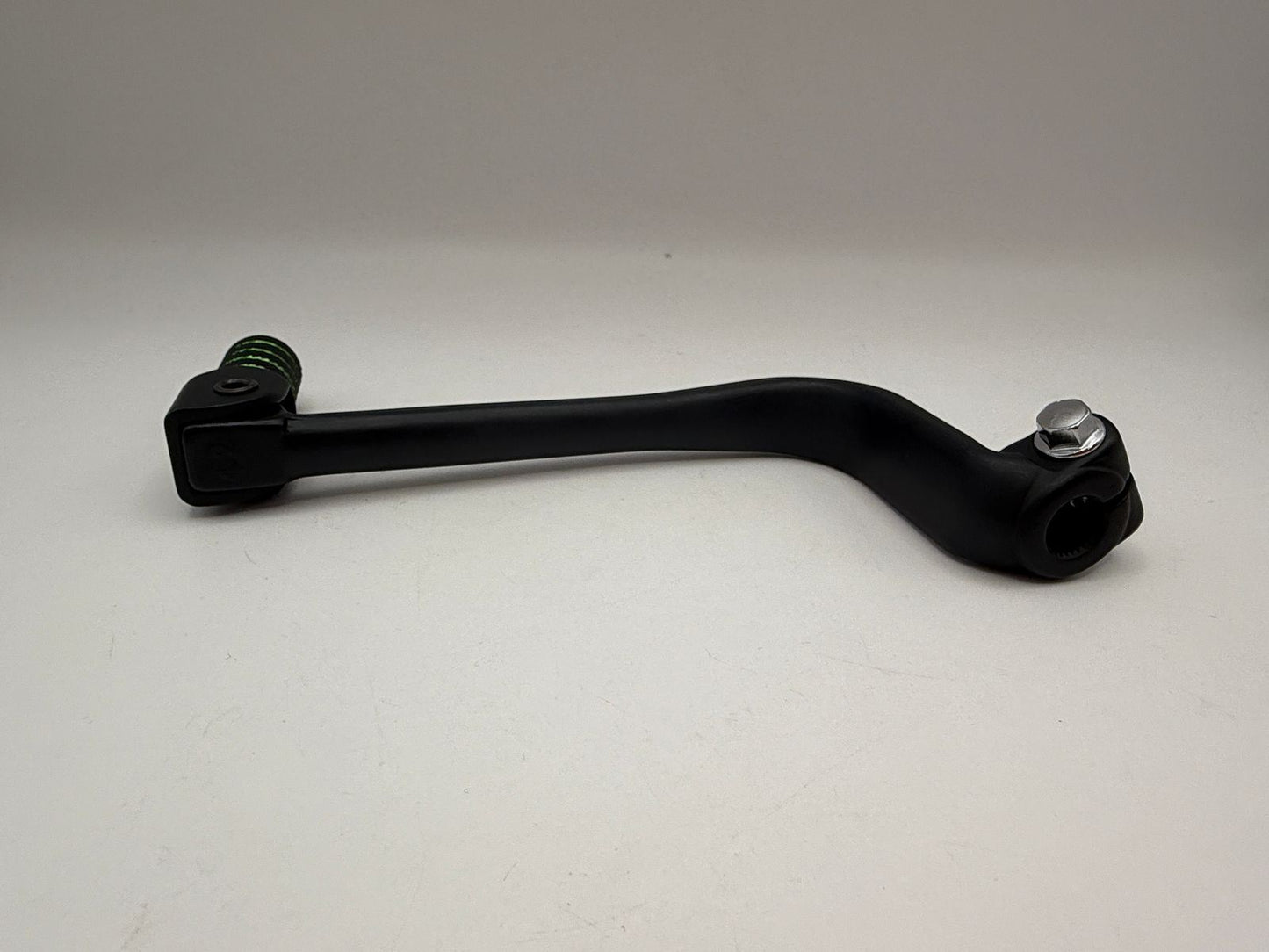 Gear Lever Alloy Black with Green Tip Kawasaki KLX110 02-04