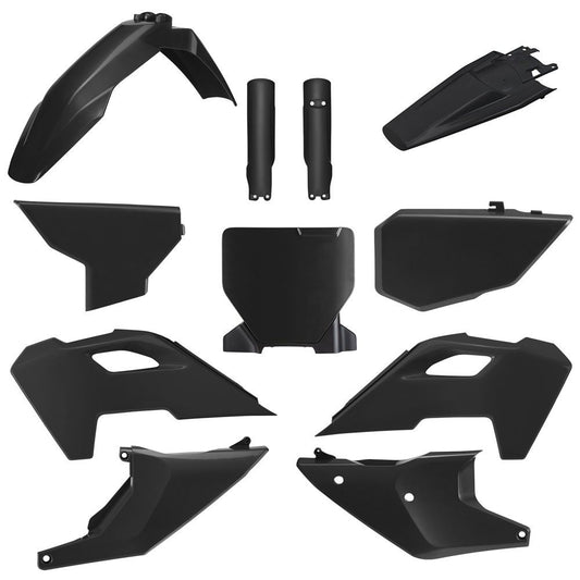 POLISPORT PLASTIC KIT + FORK GUARDS HUSQVARNA TC/FC 2023-2024, BLACK