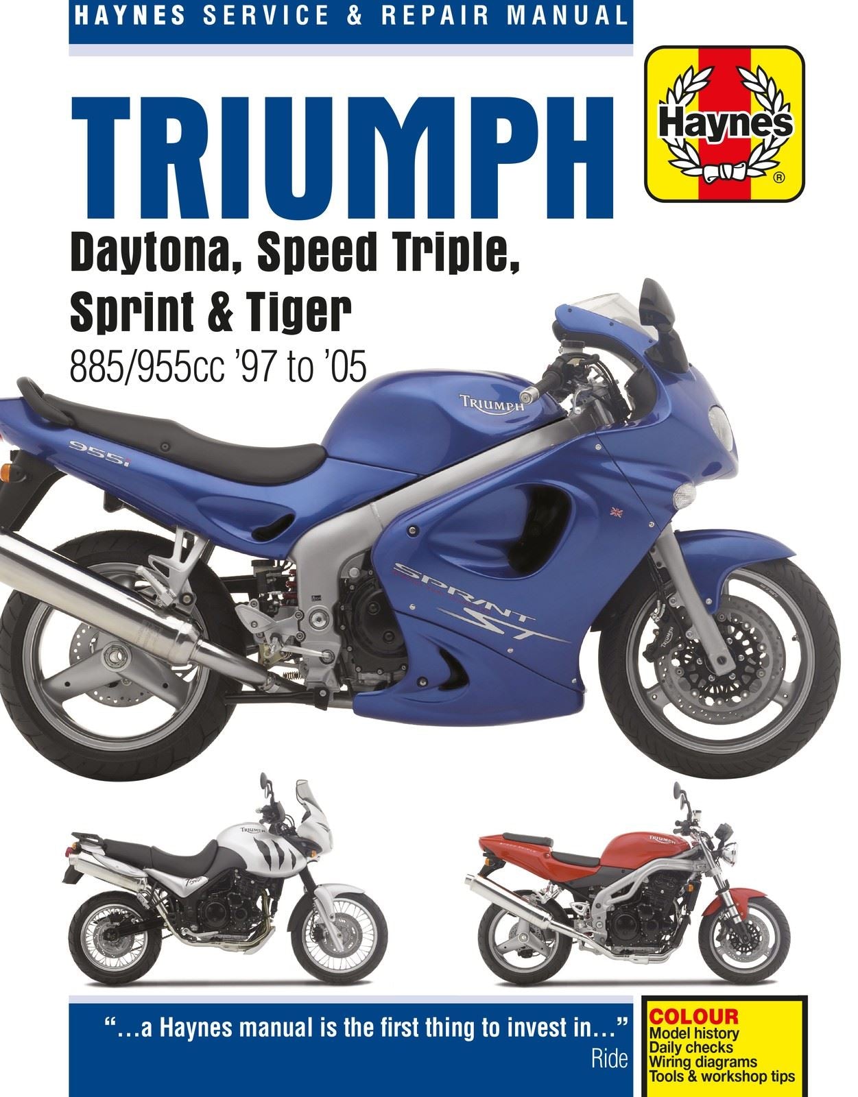Haynes Manual Triumph Fuel Injected Triples 97-05