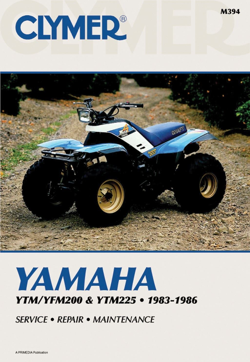 Clymer Manual For Yamaha YTM, YFM200 & YTM225 83-86