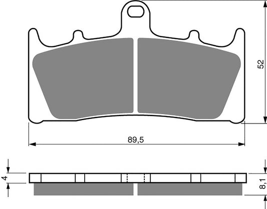Goldfren Brake Pads S33-039, VD349, FA188, FDB873, SBS686