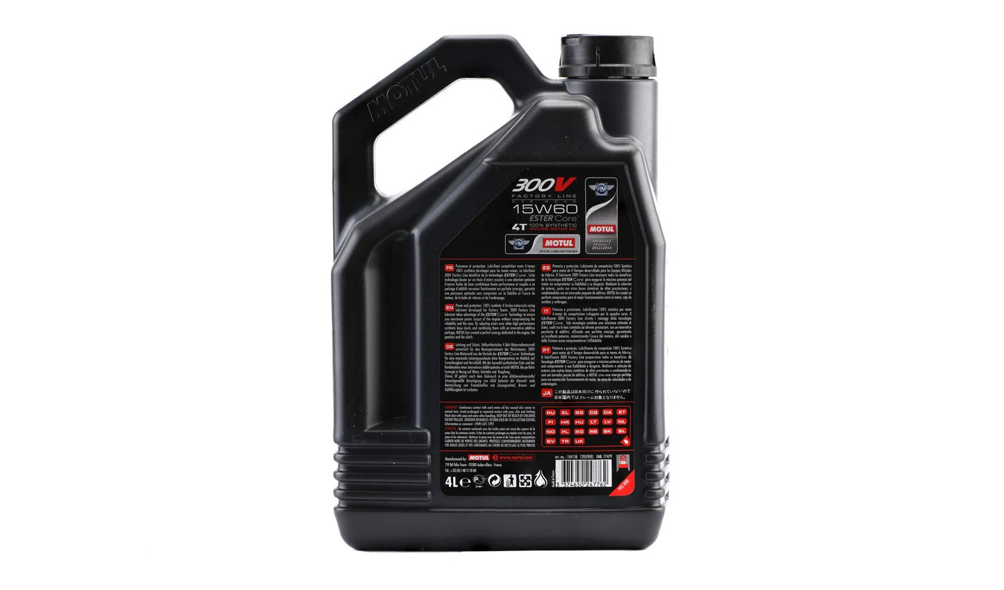 *Motul 300V Factory Line 15w60 4T 100% Synthetic (Off Road)