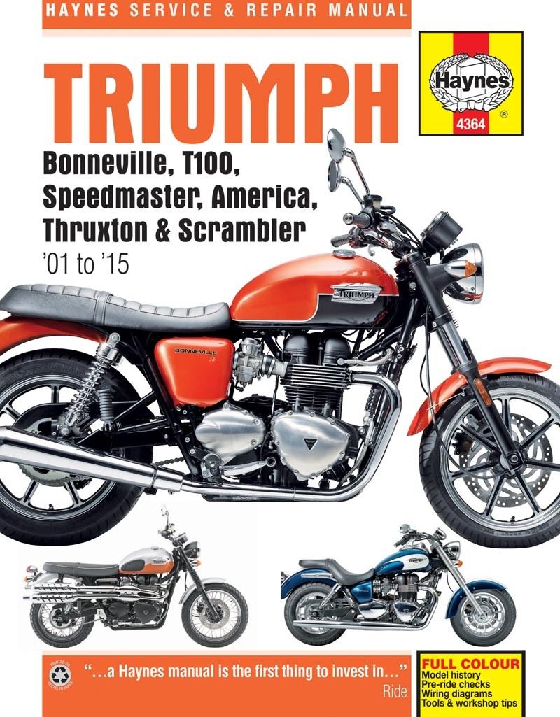 Haynes Manual Triumph Bonneville T100, Speedmaster, America 01-15