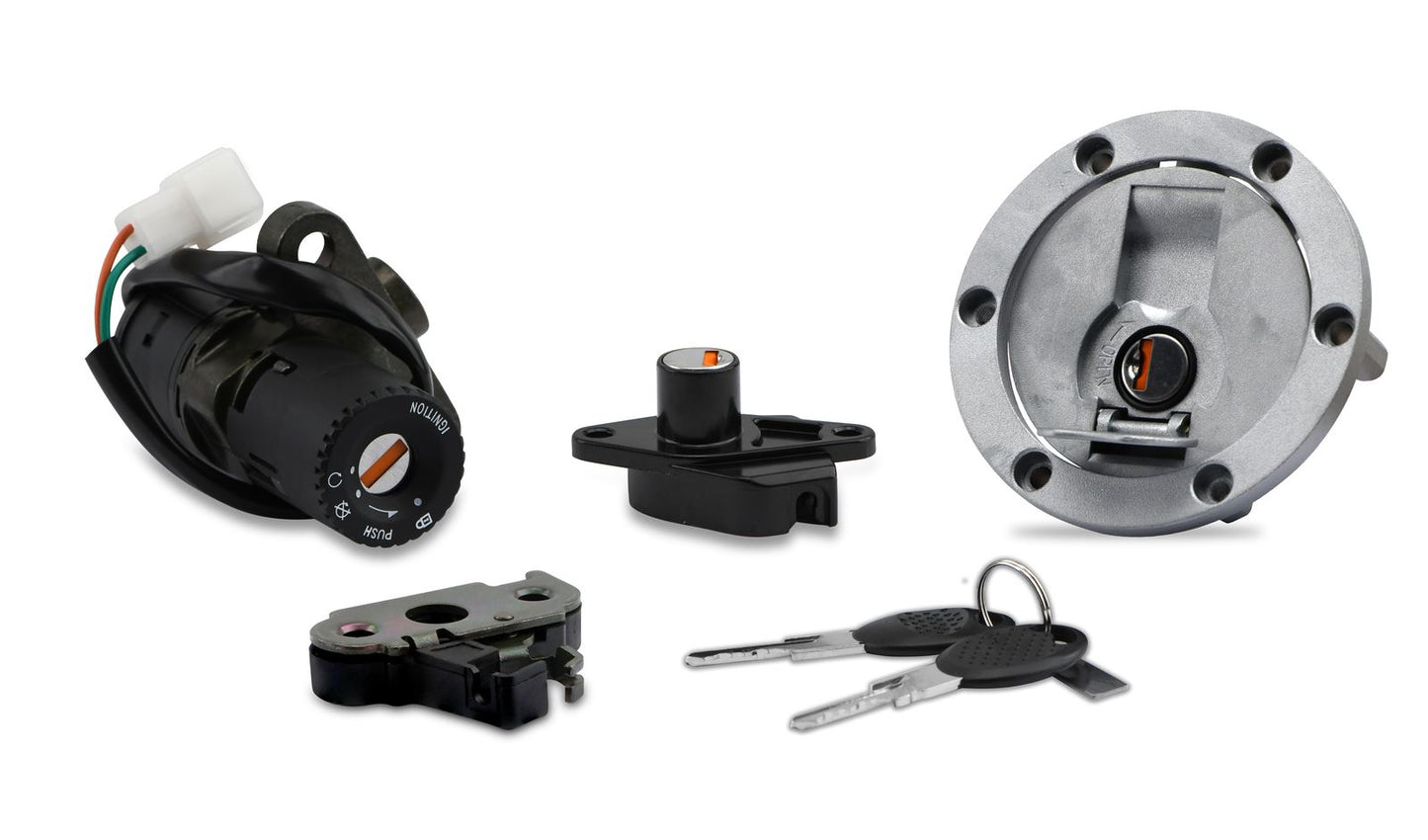 Ignition Switch Lock Set inc Petrol Cap & Seat Lock Aprilia RS125 99-05 (2 Wires)