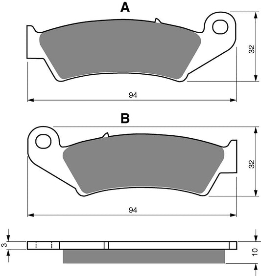 Goldfren Brake Pads AD052, VD319/2, FA143, FDB496, SBS623